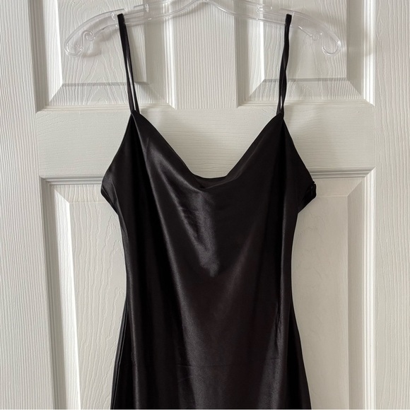 Dresses & Skirts - Black Slip Dress with Cowl Neck